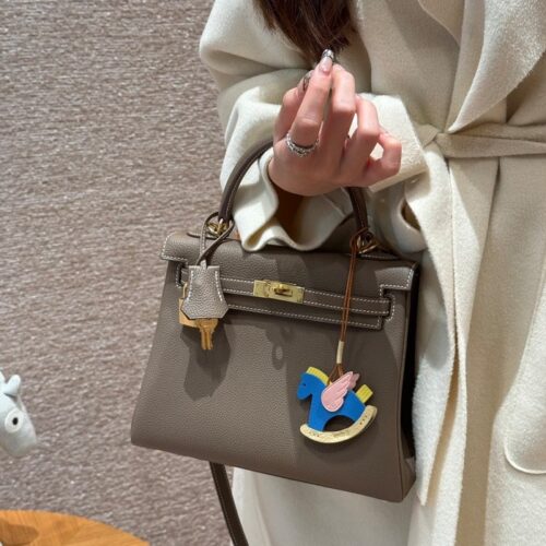 올수공 에르메스 켈리 25 18/Etoupe 토고 가죽 골드 하드웨어