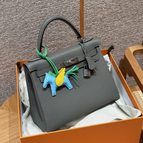 올수공 에르메스 켈리 28 0L/Gris Mayer 토고 가죽 실버 하드웨어