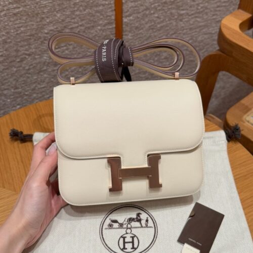 올수공 에르메스 콘스탄스 19 i2/Nata 스위프트 가죽 로즈골드 하드웨어