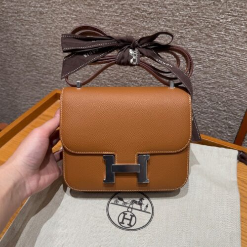 올수공 에르메스 콘스탄스 19 37/gold 엡송 가죽 실버 하드웨어