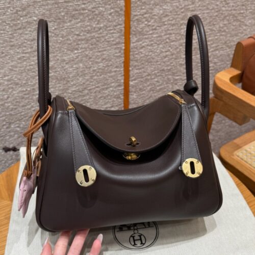 올수공 에르메스 린디 26 44/Moka & 75/Blue Jean 스위프트 골드 하드웨어