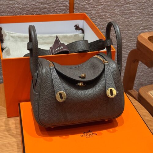 올수공 에르메스 린디 미니 8F/Girs Etain 클레망스 골드 하드웨어