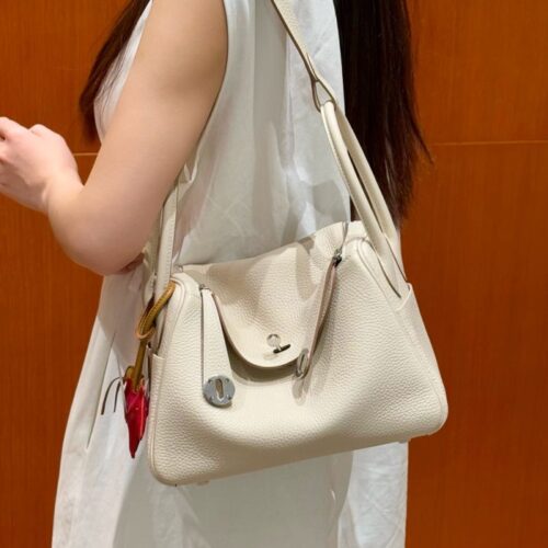 올수공 에르메스 린디 26 10/Craie 클레망스 실버 하드웨어