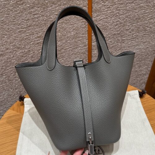 올수공 에르메스 피코탄 18 OL/Gris Meyer 클레망스 실버 하드웨어