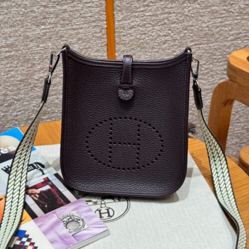 올수공 에르메스 에블린 미니 3W/Prunoir 클레망스 실버 하드웨어