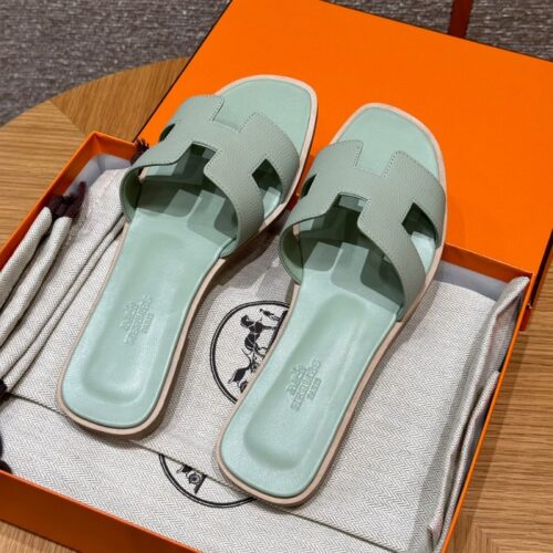 올수공 에르메스 오란 민트 그린 엡송 가죽