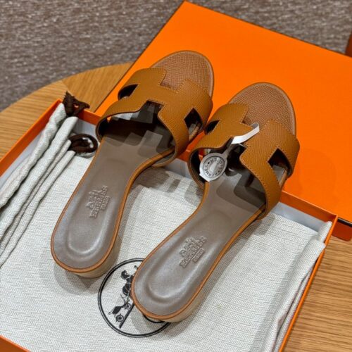 올수공 에르메스 오아시스 브라운 & 에토프 엡송 가죽