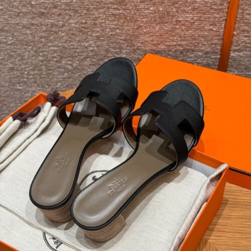 올수공 에르메스 오아시스 블랙 & 에토프 엡송 가죽