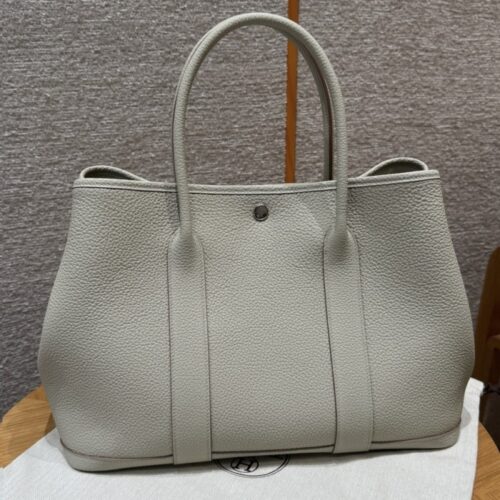 올수공 에르메스 가든파티 36 8L/Beton vache 실버 하드웨어