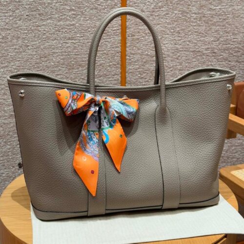 올수공 에르메스 가든파티 36 M8/Girs Asphalted vache 실버 하드웨어