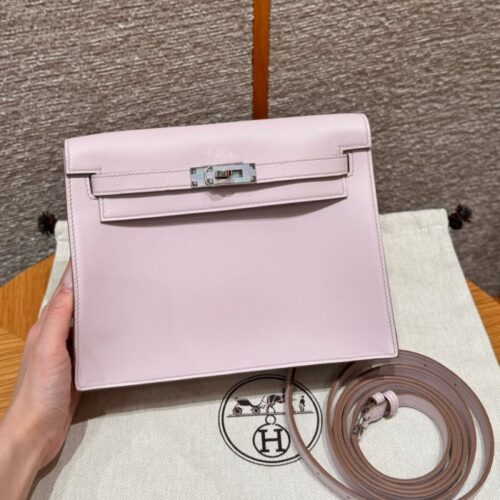 올수공 에르메스 켈리 단스 09/Mauve pale 스위프트 실버 하드웨어
