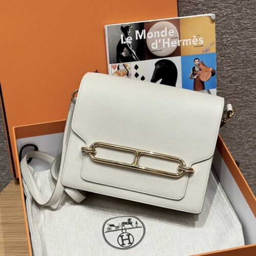 올수공 에르메스 롤리스 18 Beton 에버컬러 가죽 골드 하드웨어