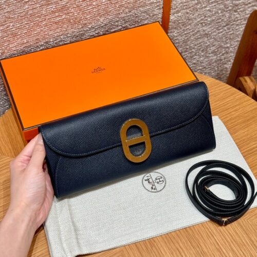 올수공 에르메스 샹달 투 고 지갑 76/Bleu indigo 앱송 골드 하드웨어