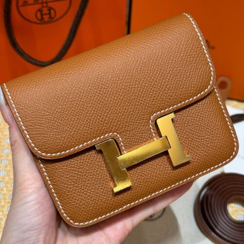 올수공 에르메스 콘스탄스 슬림 지갑 ck37/Gold 엡송 골드 하드웨어