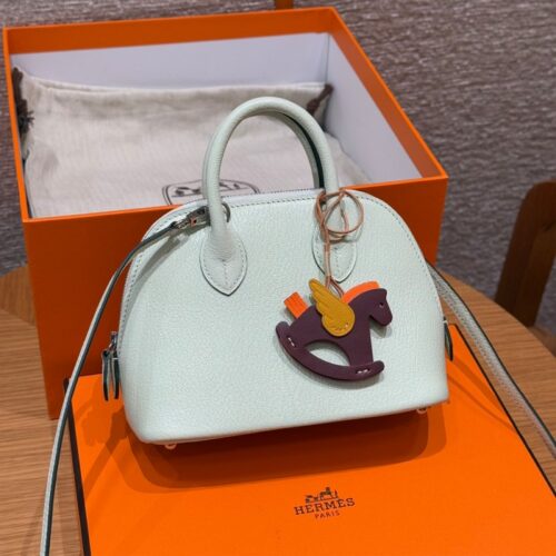 올수공 에르메스 볼리드 미니 0S/Vert Fizz 체브르 실버 하드웨어