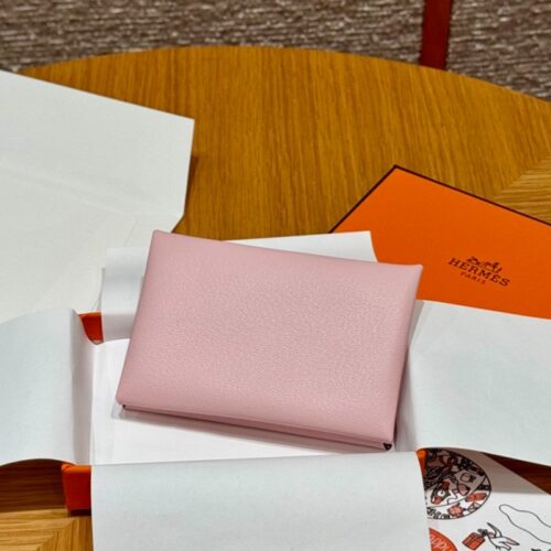 올수공 에르메스 칼비 듀오 3Q/Rose Sakura 체브르 실버 하드웨어