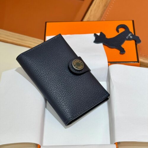 올수공 에르메스 RMS 카드지갑 2Z/Blue Nuit & 1T/Vert titine 에버컬러 실버 하드웨어