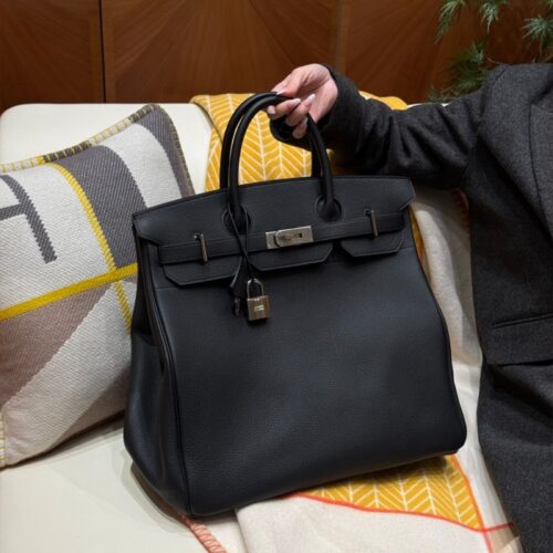 올수공 에르메스 버킨 HAC 40 noir 토고 실버 하드웨어