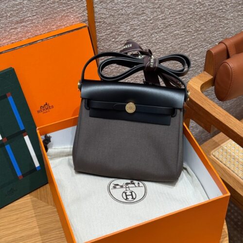 올수공 에르메스 에르백 미니 dark bronze/noir 골드 하드웨어