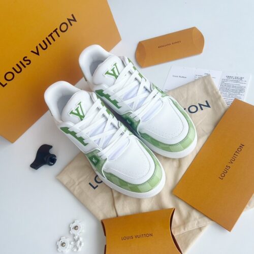 루이비통 LV 트레이너 스니커즈 화이트 & 그린