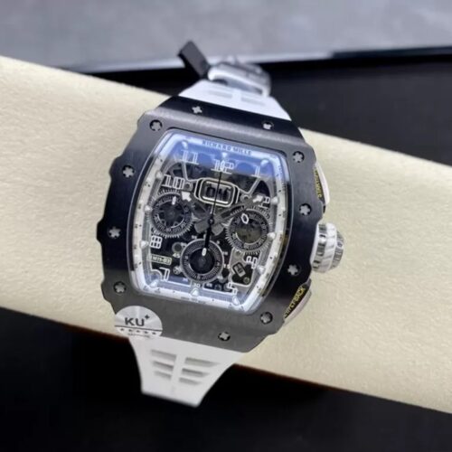 KV공장 리차드밀 맥라렌 플라이백 크로노그래프 티타늄 케이스 화이트 러버밴드 RM11-03