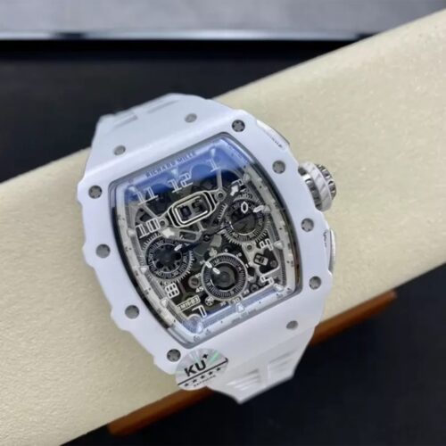 KV공장 리차드밀 맥라렌 플라이백 크로노그래프 화이트 러버밴드 RM11-03