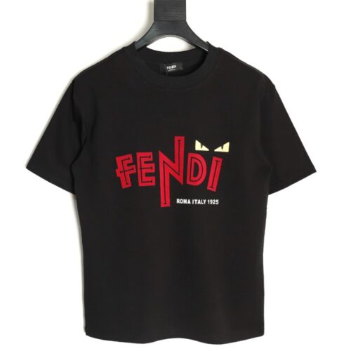 펜디 레드나염 디아블릭 반팔 티셔츠 블랙