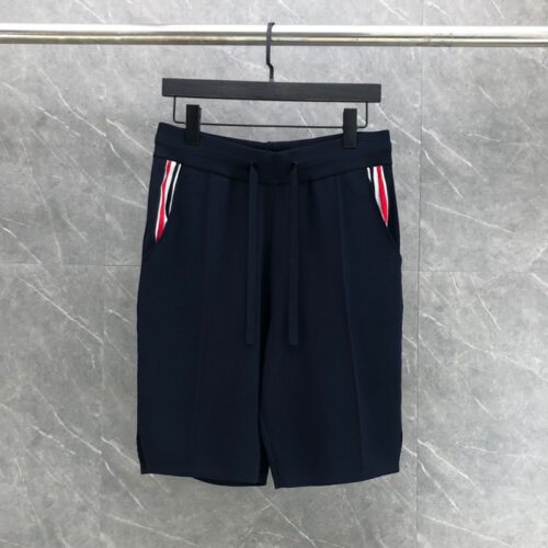 톰브라운 풀 니들 스티치 테니스 RWB 스트라이프 반바지 네이비