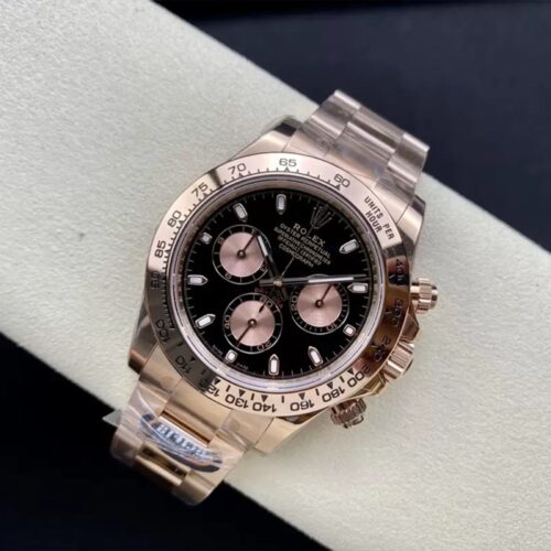 BT공장 롤렉스 데이토나 블랙 다이얼 로즈 골드 금통 40mm 116505