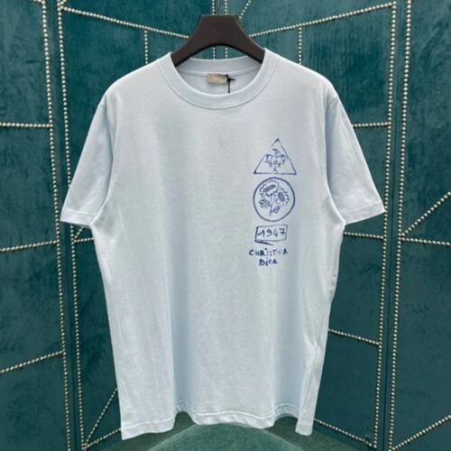 디올 AND HYLTON NEL 티셔츠 블루