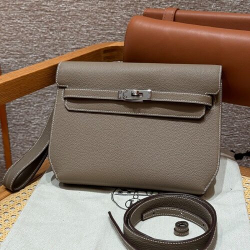 올수공 에르메스 켈리 데페슈 25 Etoupe 토고 실버 하드웨어