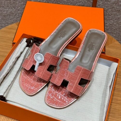 올수공 에르메스 지지 50 버클 샌들 뮬 악어 가죽 테르퀴테