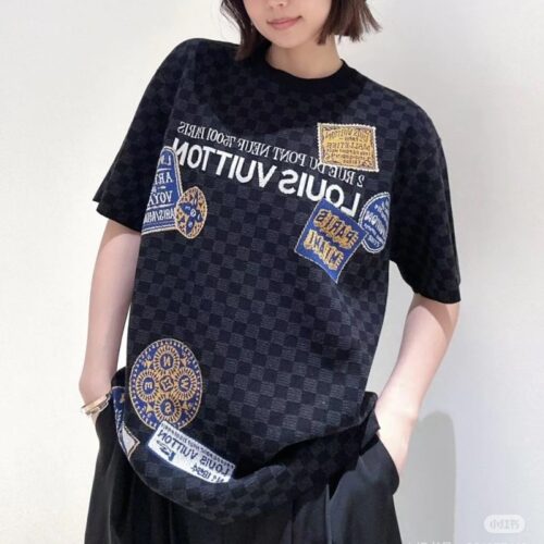 루이비통 다미에 쇼트 슬리브드 시그니처 반팔 티셔츠