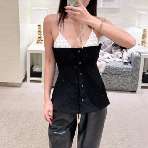 샤넬 크루즈 컬렉션 3D 플라워 캐미솔