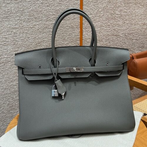 올수공 에르메스 버킨 40 Girs Meyer 토고 가죽 실버 하드웨어