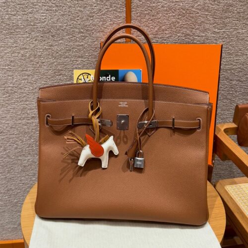 올수공 에르메스 버킨 40 Gold 토고 가죽 실버 하드웨어