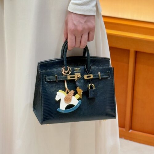 올수공 에르메스 버킨 20 60/Vert cypres 리자드 가죽 골드 하드웨어