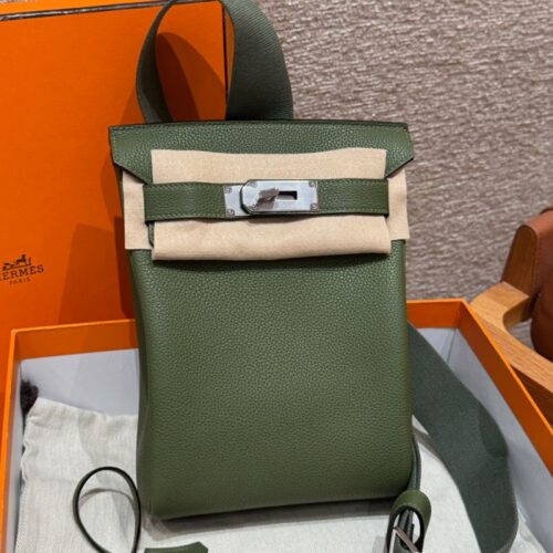 올수공 에르메스 핵아도 Canope 토고 가죽 실버 하드웨어