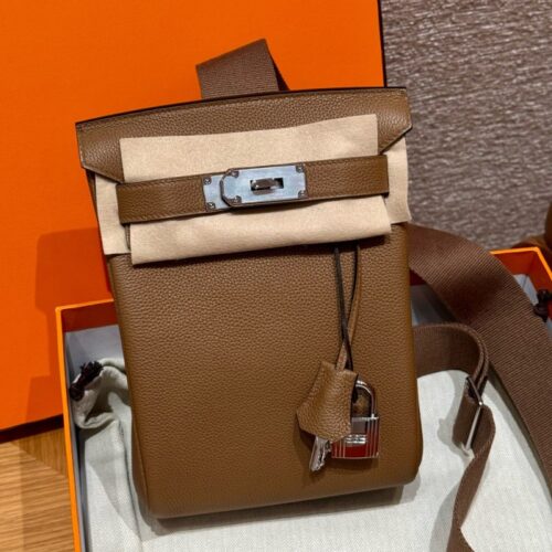 올수공 에르메스 핵아도 Alezan 토고 가죽 실버 하드웨어