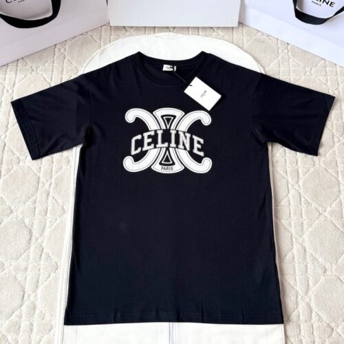 셀린느 오버사이즈 트리오페 코튼 저지 반팔