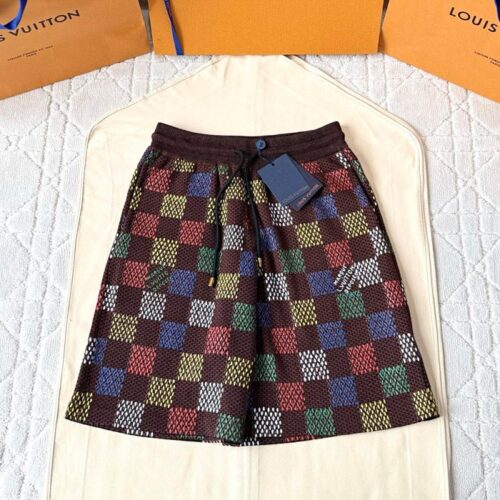 루이비통 자카드 다미에 코튼 팬츠