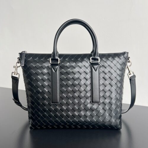보테가베네타 25SS 인트레치아토 토트백 블랙 815784