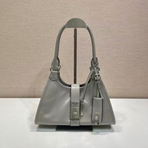 최고퀄 프라다 스몰 가죽 토트백 그레이 1BG580