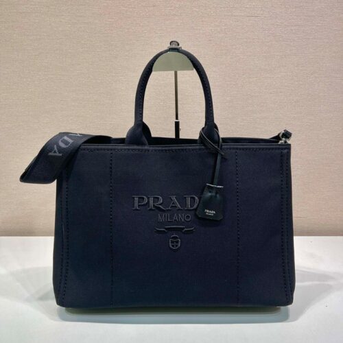 최고퀄 프라다 캔버스 토트백 블랙 2VG131