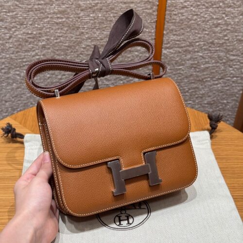 올수공 에르메스 콘스탄스 19 gold 엡송 가죽 실버 하드웨어