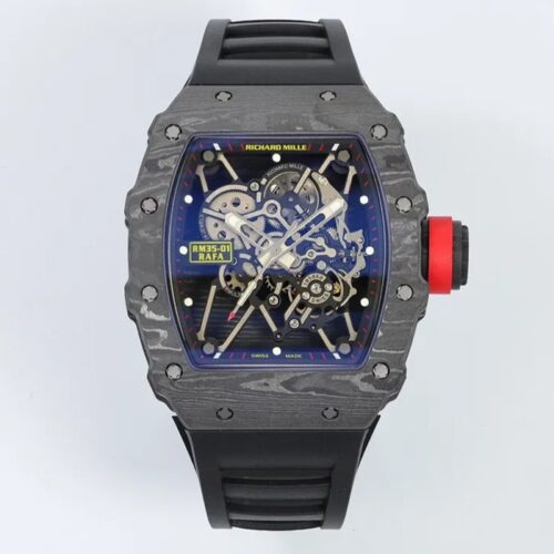 ZF공장 리차드밀 라파엘 나달 RM35-01 블랙 카본 케이스 / 블랙 러버밴드