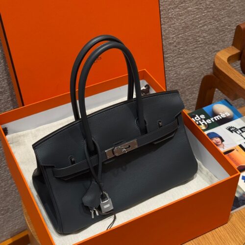 올수공 에르메스 숄더 버킨 백 29 Ardoise 스위프트 가죽 실버 하드웨어