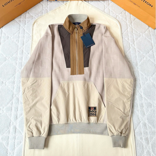 루이비통 다미에 하이브리드 하프 집 워크웨어 풀오버