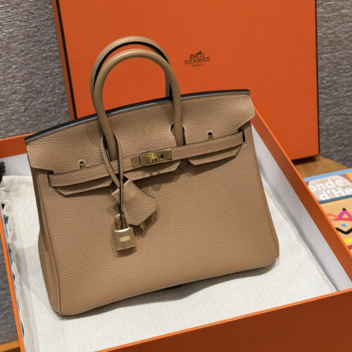 최고퀄 에르메스 올수공 버킨 25 밀크티 베이지 토고 가죽 금장