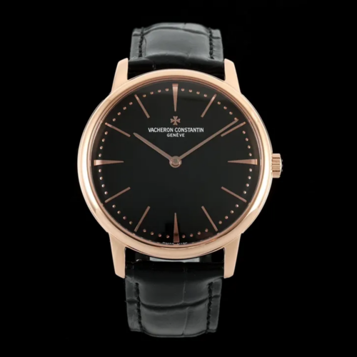 KZ공장 바쉐론 콘스탄틴 패트리모니 블랙 다이얼 로즈 골드 40mm 81180R